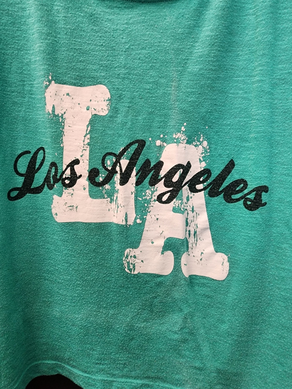Rue21 Teal Los Angeles Graphic Tee Womens XL Oversized Fit